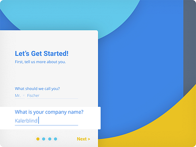 Daily UI  Challenge #023 - Onboarding