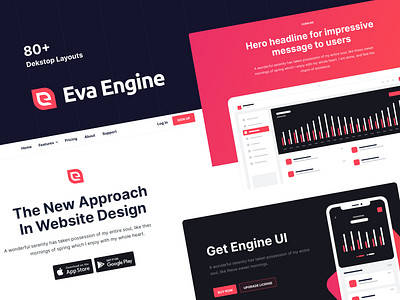 Eva Engine - Website UI Kit