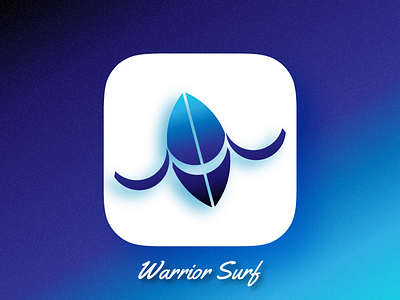 Warrior Surf app design dribbble gradient icon illustration illustrator interaction ios