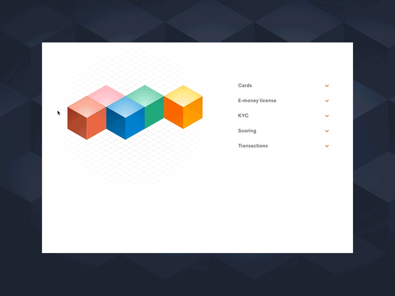 ❒ Cube animation – Hover effect ❒ animation cubes interface ui ux