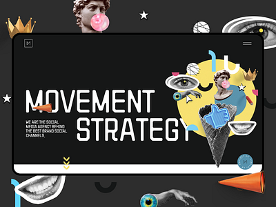 Movement Strategy branding design grid illustration site typography ui ux vector web