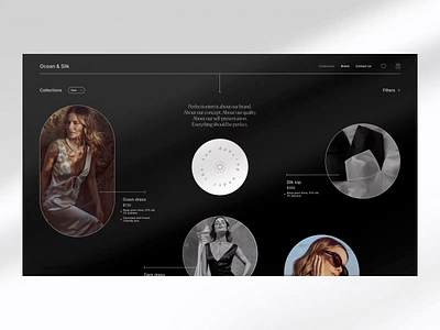 O & S beauty branding design fashion grid shop web