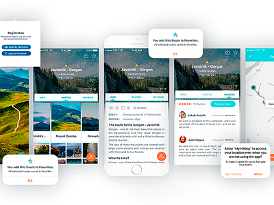 Design App "My Hiking"