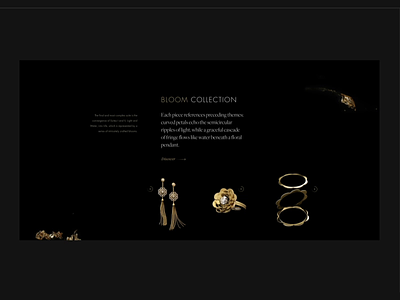 Jewellery shop (part 1) beauty design fashion motion photography shop site ui web