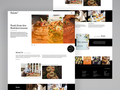 Restaurant homepage concept design homepage restaurant visual webdesign