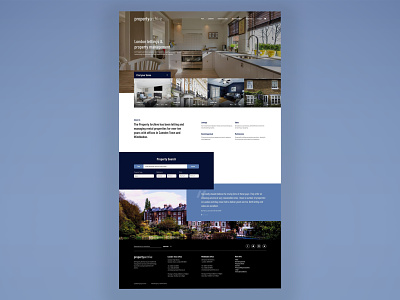 Estate agents homepage concept agency concept design homepage webdesign