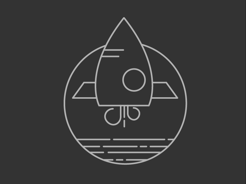 Rocket icon illustrator