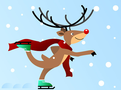 Reindeer christmas illustration illustrator reindeer