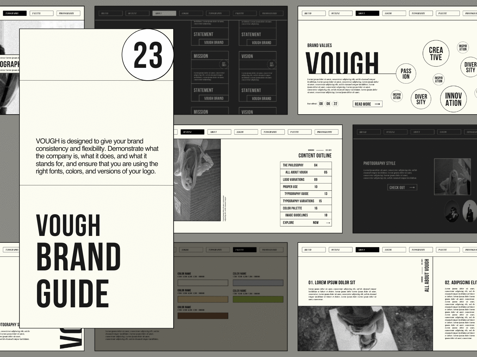 VOUGH | Brand Guidelines | Canva