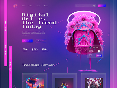 NFT landing page