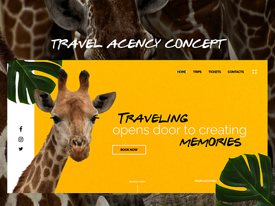 Travel agency concept