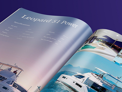 Elegant Yachting booklet design