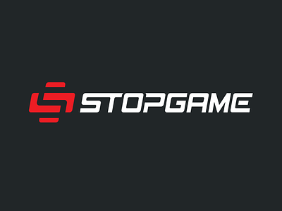 Stopgame logo black game logo red stop stopgame