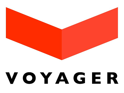 Voyager train logo logo logotype train v voyager