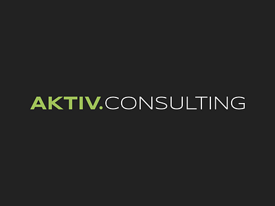 AKTIV.CONSULTING logo active branding consulting identity information it logo security