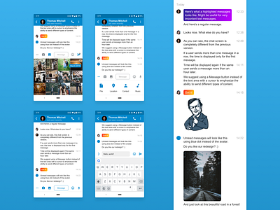 Telegram chat screen redesign contest