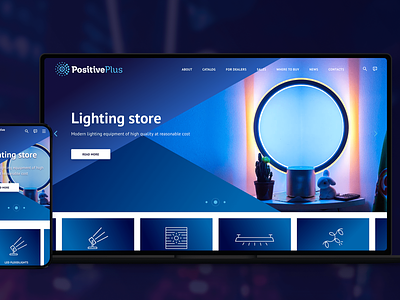 Positive Plus ui ux web design web-site