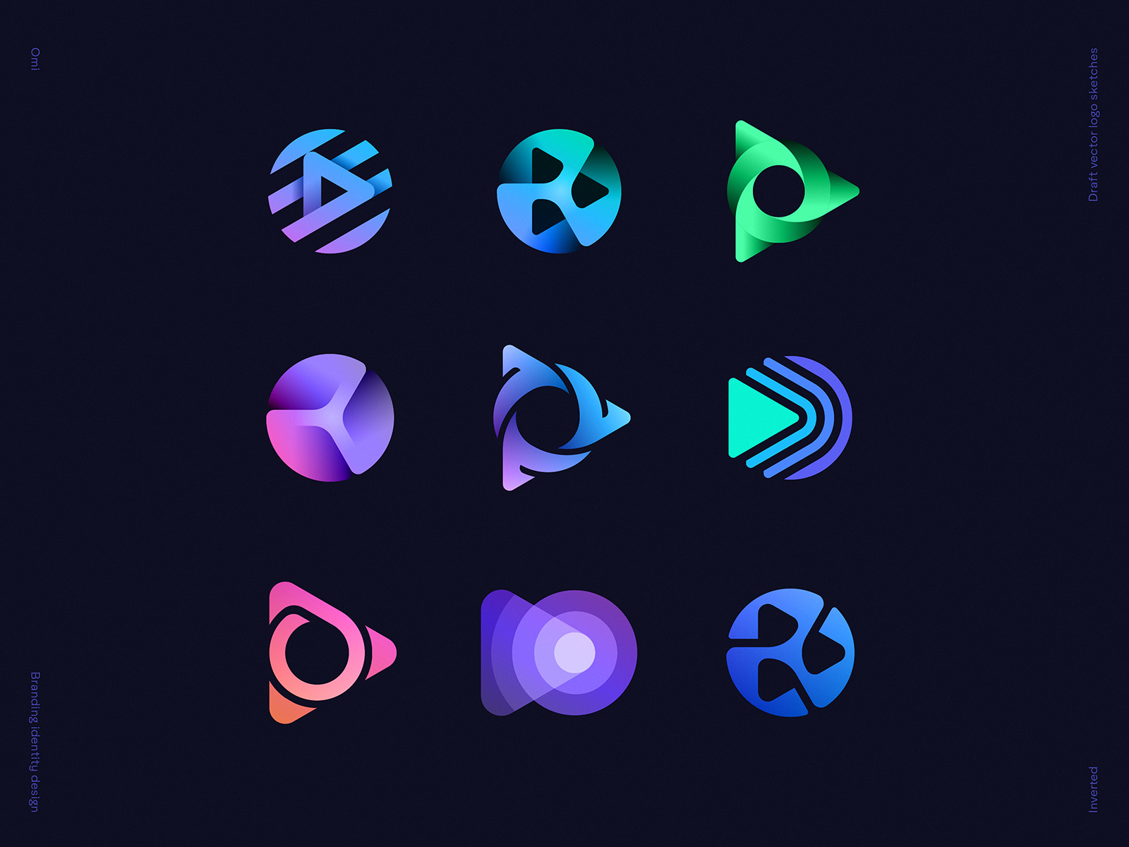 Draft Vector Logo Exploration Sketches for Omi by Dmitry Lepisov on ...