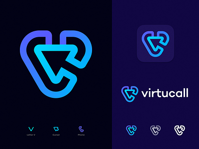 Virtucall Logo Concept