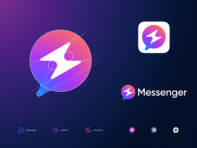 Messenger Icon Redesign Concept app branding facebook gradient icon identity logo messenger rebranding redesign