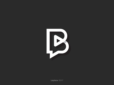 Bandini Videos animation b explain explainer letter logo monogram play production sign speechbubble video