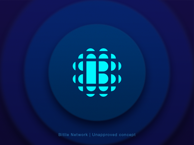 Bitlle Network | Unapproved Concept - 2 token blockchain branding concept cryptocurrency icon identity logo mark network sign circle