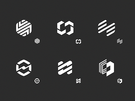 Intermash logo shape exploration by Dmitry Lepisov on Dribbble