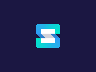 S Logo Concept 3d logo bank blockchain branding crypto currency exchange fold gradient identity isometry lettering logo origami payment transaction transfer