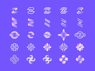 Logo design process for Zavy360 by Dmitry Lepisov on Dribbble