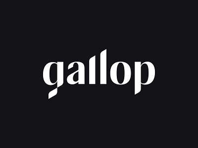 Gallop logo agency barchart branding chess custom diagram dynamic flag glitch identity lettering logo logotype marketing minimalist racing type typography wave wordmark