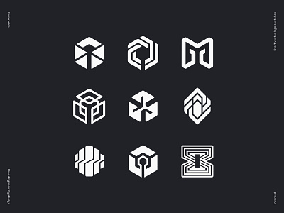 Immutable logo draft vector sketches blockchain branding chrystal circuit crypto cybersport gaming geometry glitch hexagon key logo loop molecule network platform star stone tech wire