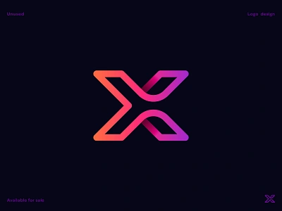 X Letter logo 3d app arrow branding identity connection cross diagram gradient icon letter x loop minimal mobile outline rays star wave wing wire