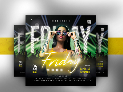 DJ Party Flyer Template event flyer party partyflyer print template