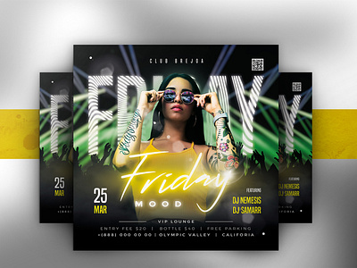 DJ Party Flyer Template event flyer party partyflyer print template