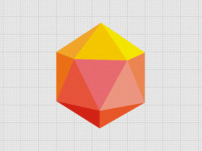 Fractal geometric identity isologotype logo