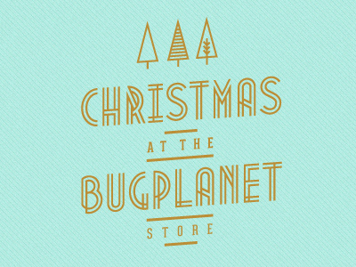 Christmas for The Bugplanet Store christmas logo retro