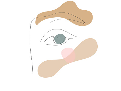 Eye in one line art adobeillustrator graphic design illustration instagramhighligtscover minimalistic onelineart vector