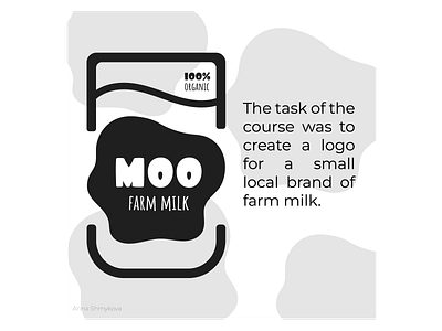Logo for small local milk brand abstract drink farm food fresh glass graphic design health logo milk organic vector