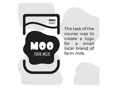 Logo for small local milk brand