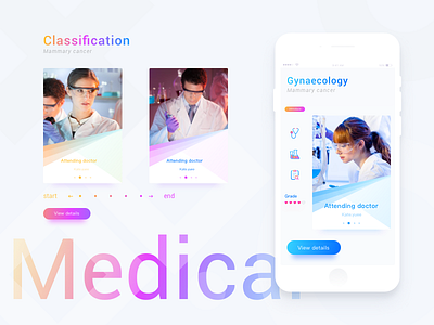 Medical app colorful doctor hospital interface iphone medical ue ui