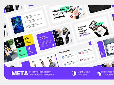 META - Presentation. app branding design graphic design illustration ppt presentation ui ux