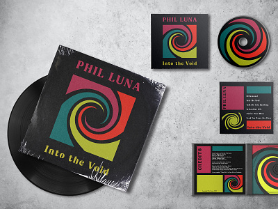 Album cover design | Phil Luna - Into the void album cover cover cover art graphic design illustration retro vintage