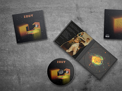 Album Cover Design | ZOUY album cover cover cover art design graphic design illustration retro vintage