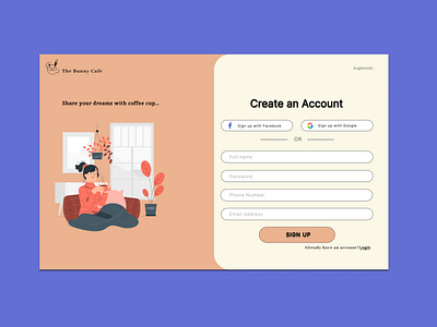 Daily UI #001 Sign up Page