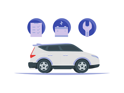 Car Service Illustration design icon illustration vector