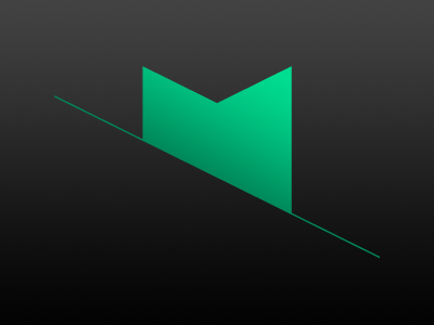LaunchMaps, logo direction gradient green logo maps