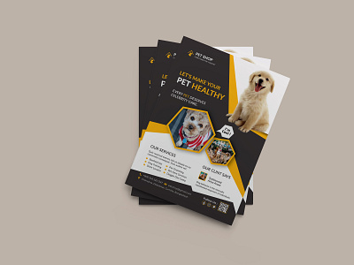 Pet Shop PetShop Pet Flyer branding design graphic design illustration vector