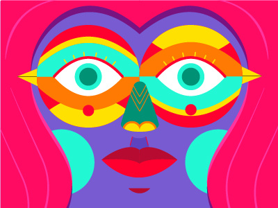 face art colors design draw face fun graphicdesign illustration illustrator