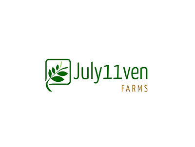 July11ven Farms abuja africa branding farm green illustration logo minimalist nigeria organic