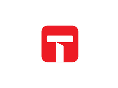 "T" No. 1 abuja africa logo minimalist nigeria red t tech ui